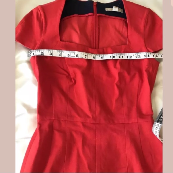 Banana Republic || $140 Red Mid Cap Dress - Picture 5 of 8